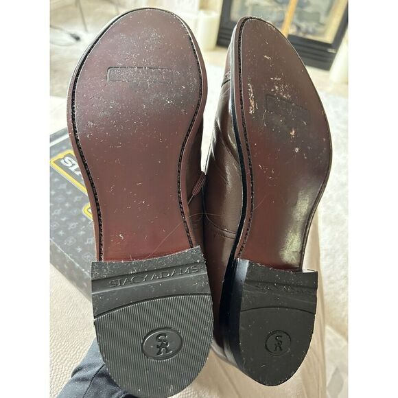 Stacy Adams Madison Brown Leather Cap Toe Oxfords Size 9 1/2 EE - Picture 9 of 10